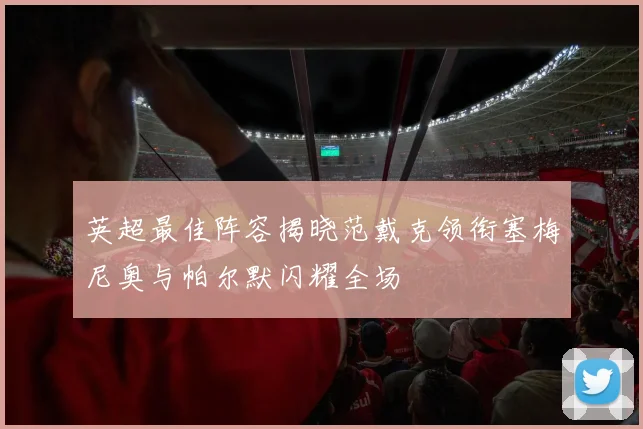 英超最佳阵容揭晓范戴克领衔塞梅尼奥与帕尔默闪耀全场